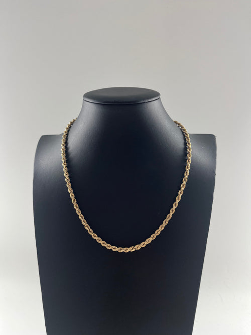 9ct Gold Rope Chain 18"