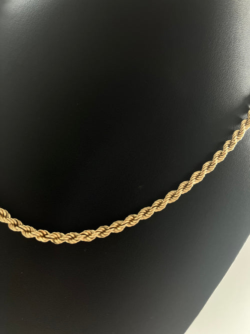 9ct Gold Rope Chain 18"