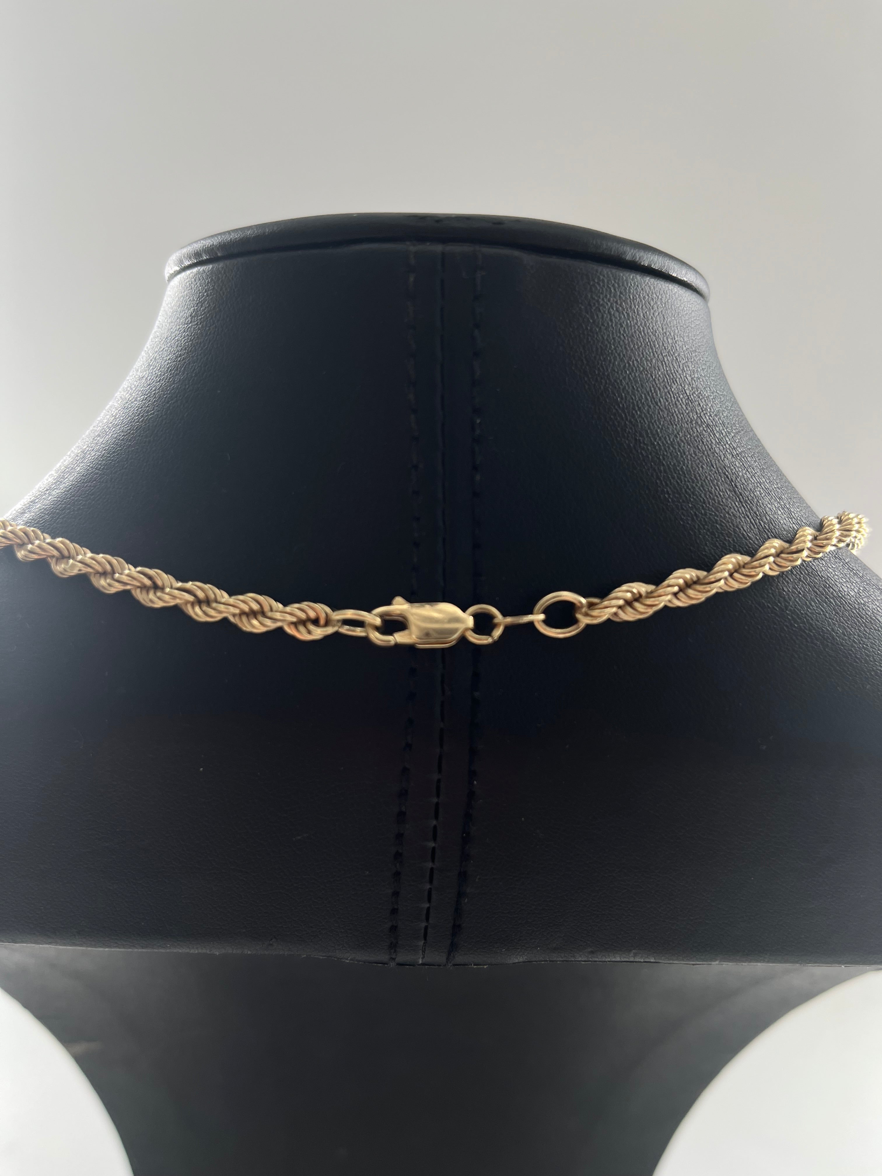 9ct Gold Rope Chain 18"