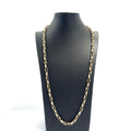 9ct Gold Diamond-Cut Belcher Link Chain Necklace 24.5" 6MM