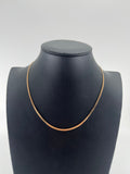 9ct Gold Flat Curb Chain Carat: 9ct Colour: Yellow Gold Style: Flat Curb Length: 16" Width: 2mm Weight: 4.98g