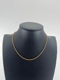 9ct Gold S-Link Curb Chain 15" Carat: 9ct Colour: Yellow Gold Style: S-Link Length: 15" Width: 1mm Weight: 3.43g
