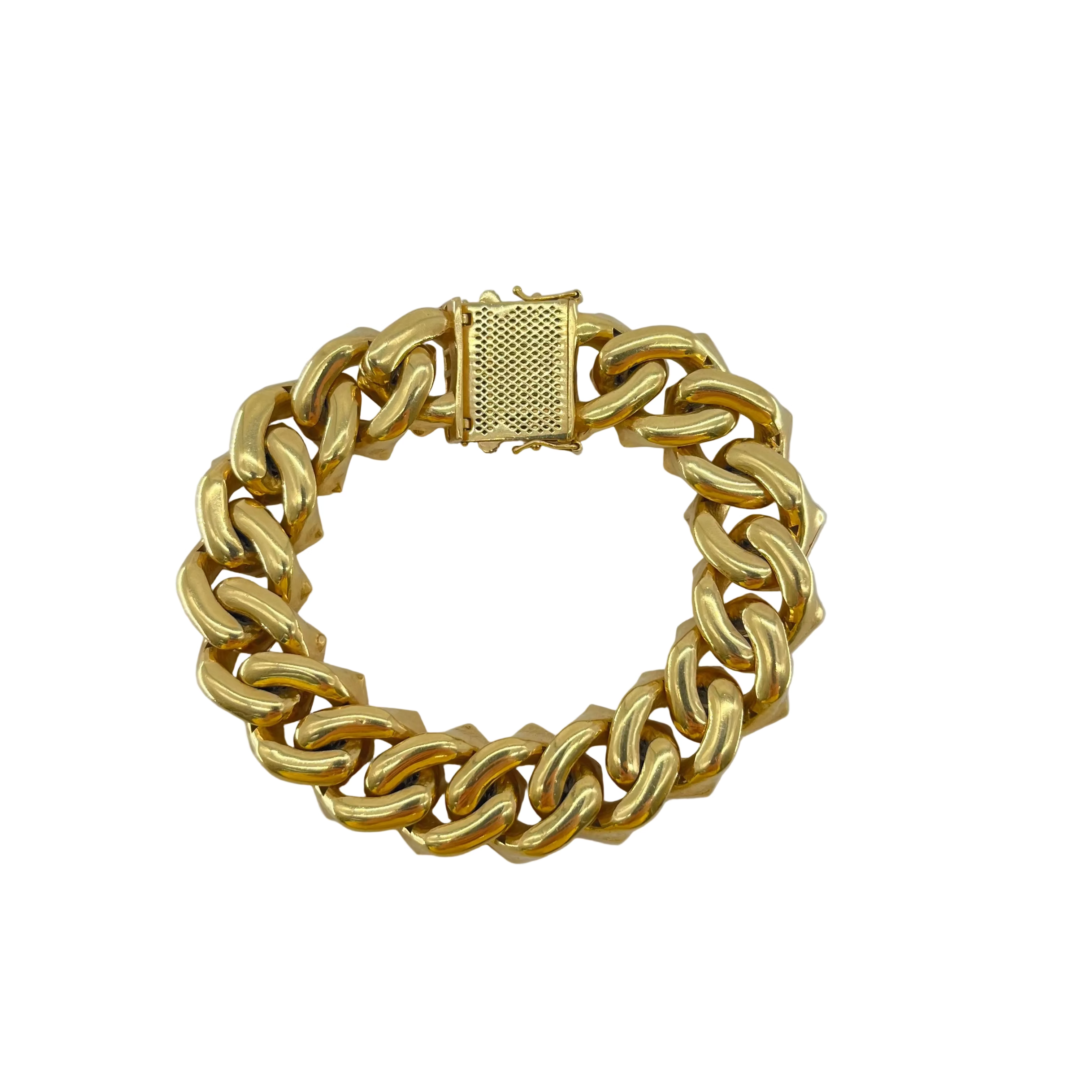 9ct Hollow Curb Bracelet 9.4" Carat: 9ct Gold Colour: Yellow Gold Width: 2mm Length: 9.4" Weight: 82.82g