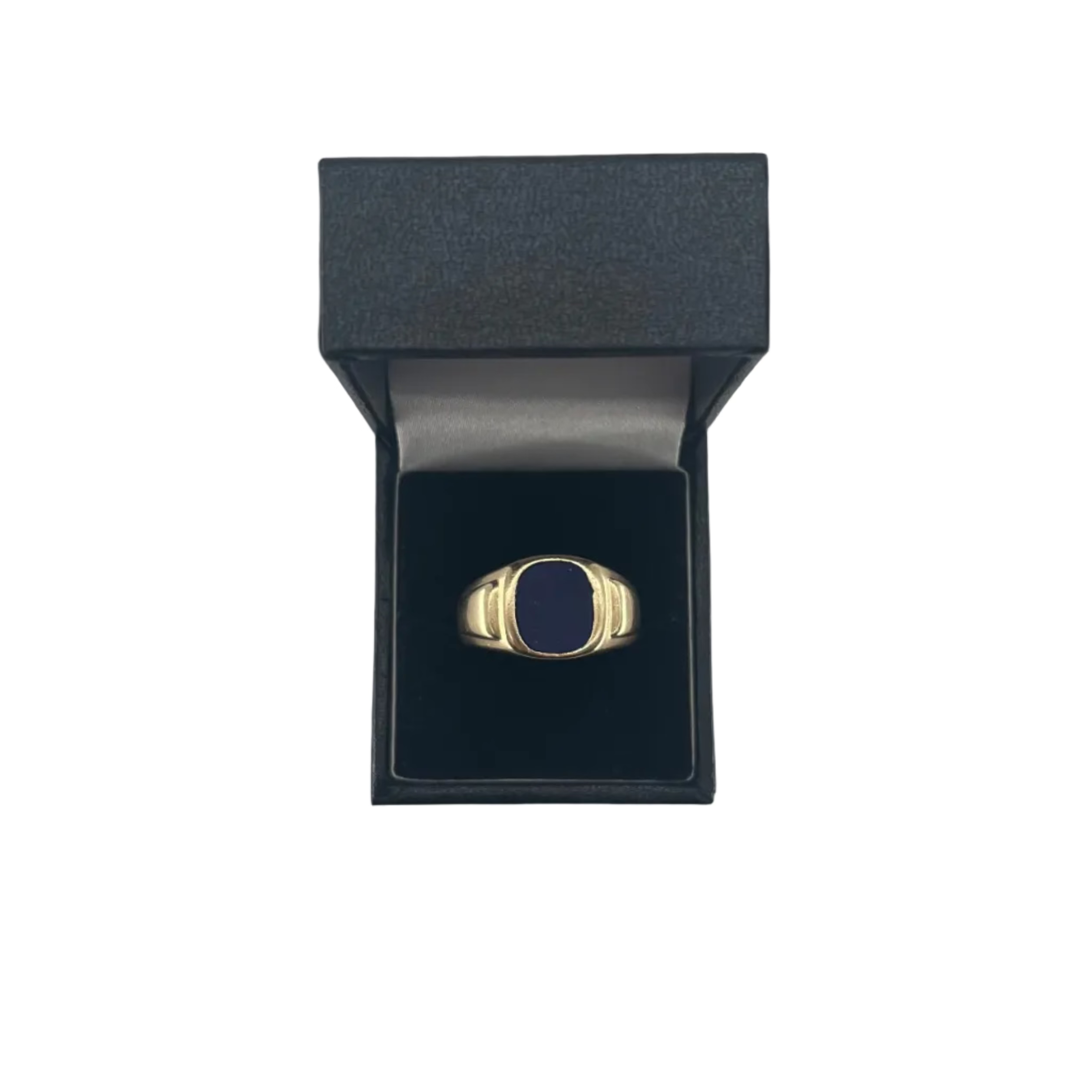 9ct Lapis Lazuli Signet Ring Carat: 9ct Gold Colour: Yellow Gold Size: Y 1/2 Stones: Lapis Lazuli Weight: 9.35g