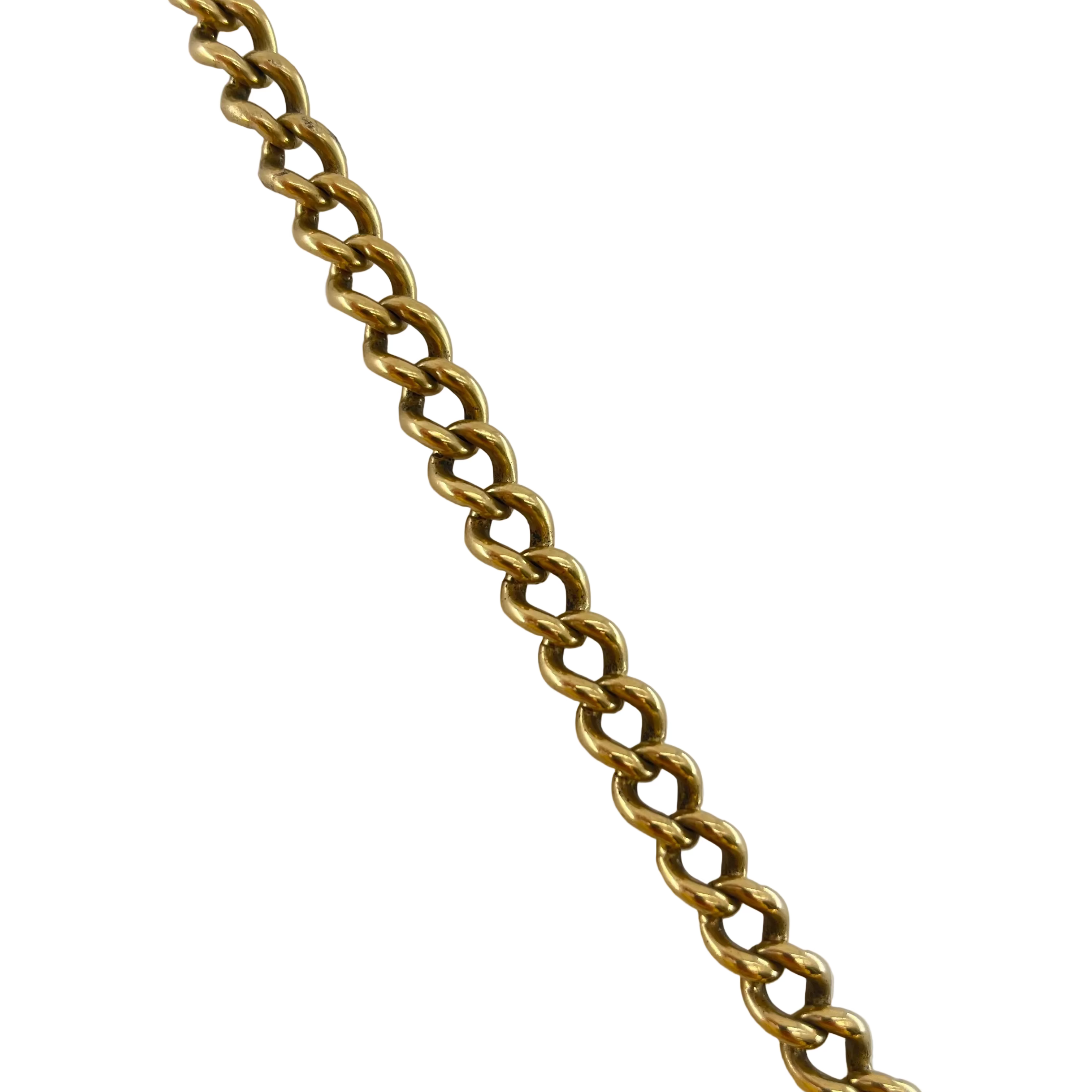 9ct Old Style Curb Bracelet 9.6" Carat: 9ct Gold Colour: Yellow Gold Width: 7mm Length: 9.6" Weight: 45.27g