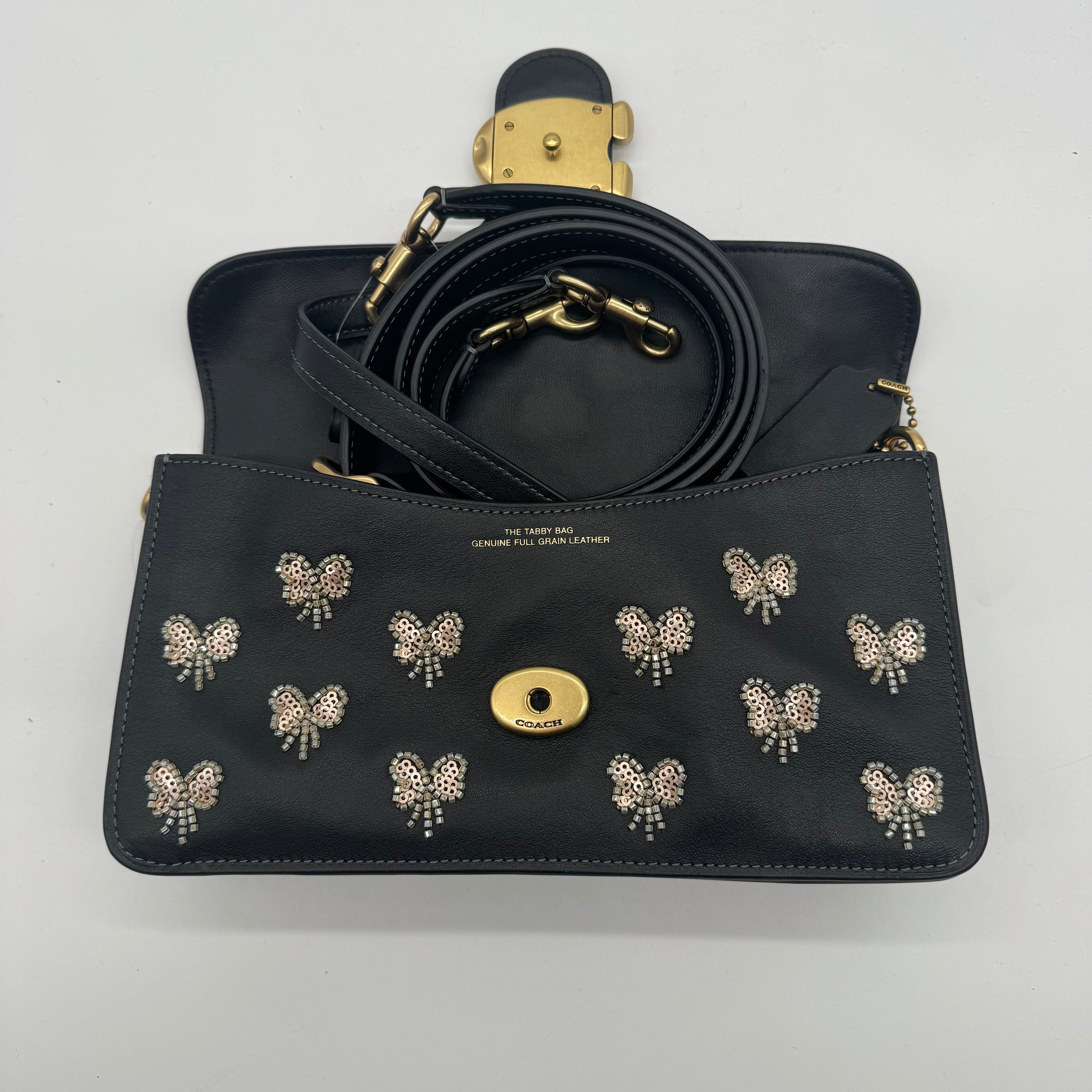 Coach Tabby Shoulder Bag With Dainty Bow Embellishment