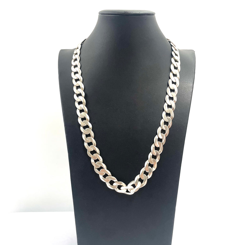 925 SILVER CURB CHAIN 24.5" 15MM