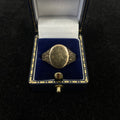 Vintage 9ct Gold Oval Signet Ring with Textured Shoulders Size U 1/2