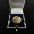 Vintage 9ct Gold Oval Signet Ring Size U