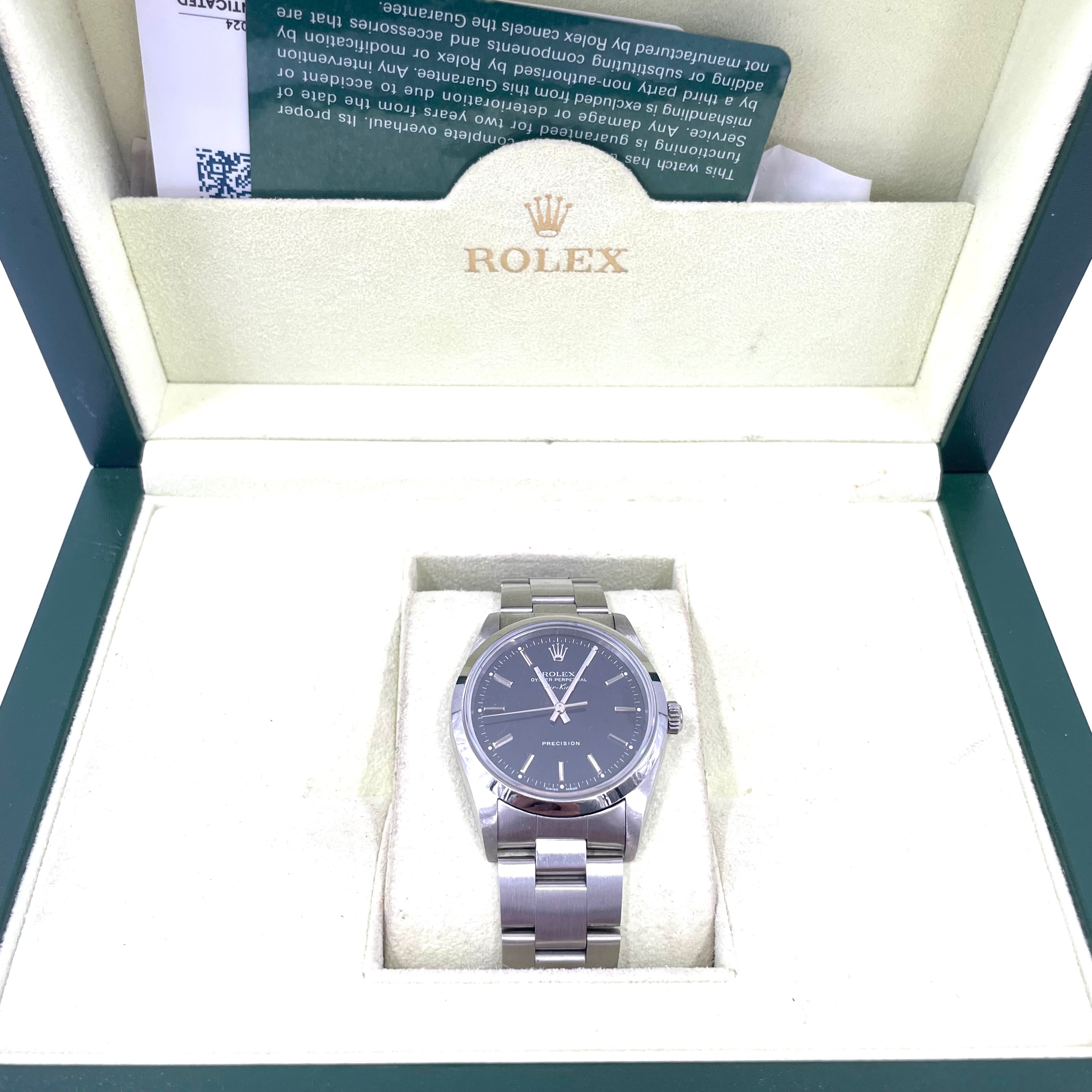 Rolex Air-King 14000 34mm 2011 B&P