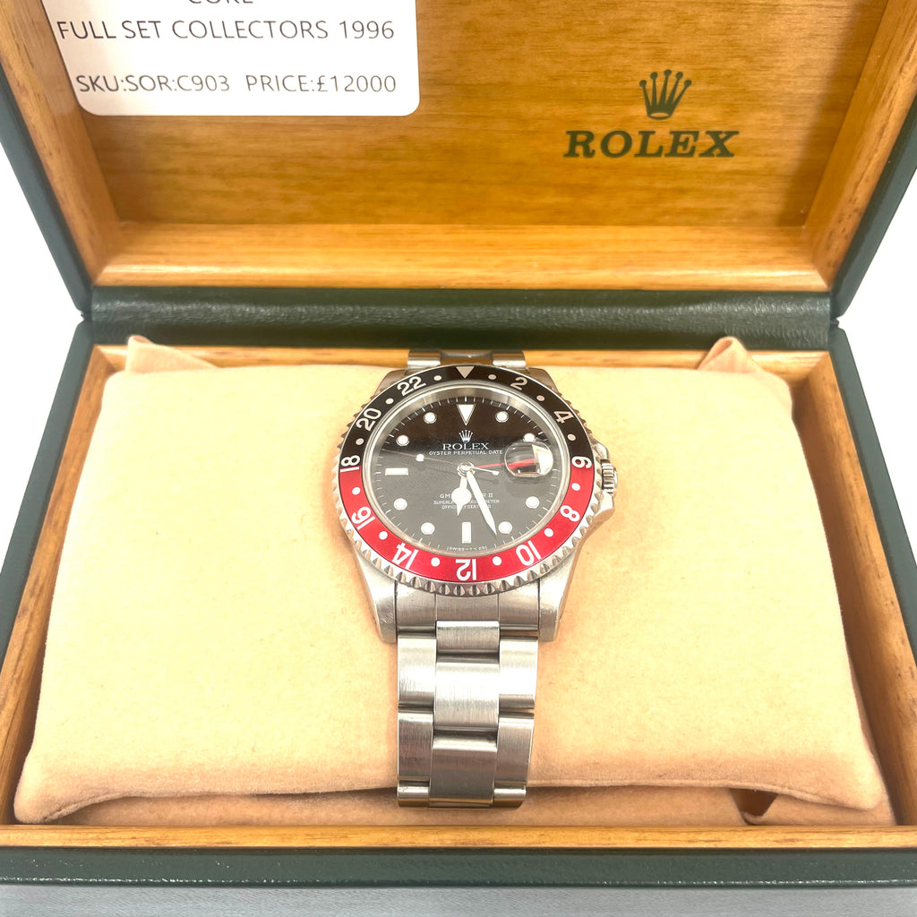 Rolex GMT-Master II “Coke” Ref. 16710 (1996) – Full Collector’s Set
