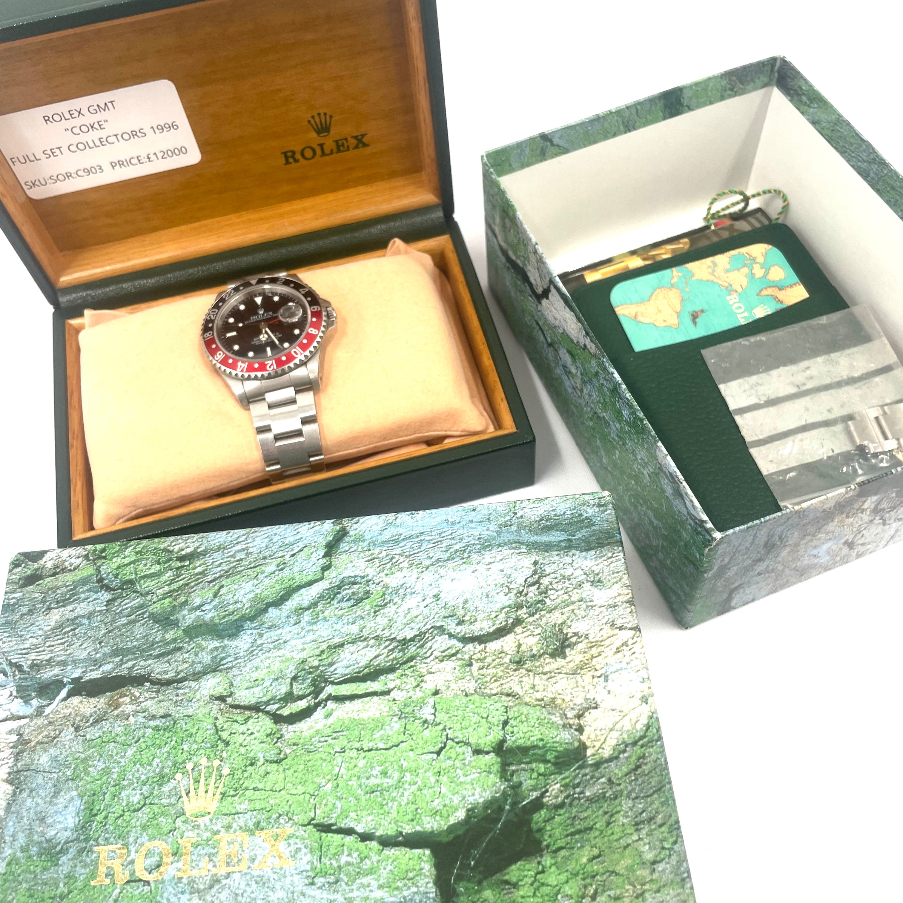 Rolex GMT-Master II “Coke” Ref. 16710 (1996) – Full Collector’s Set