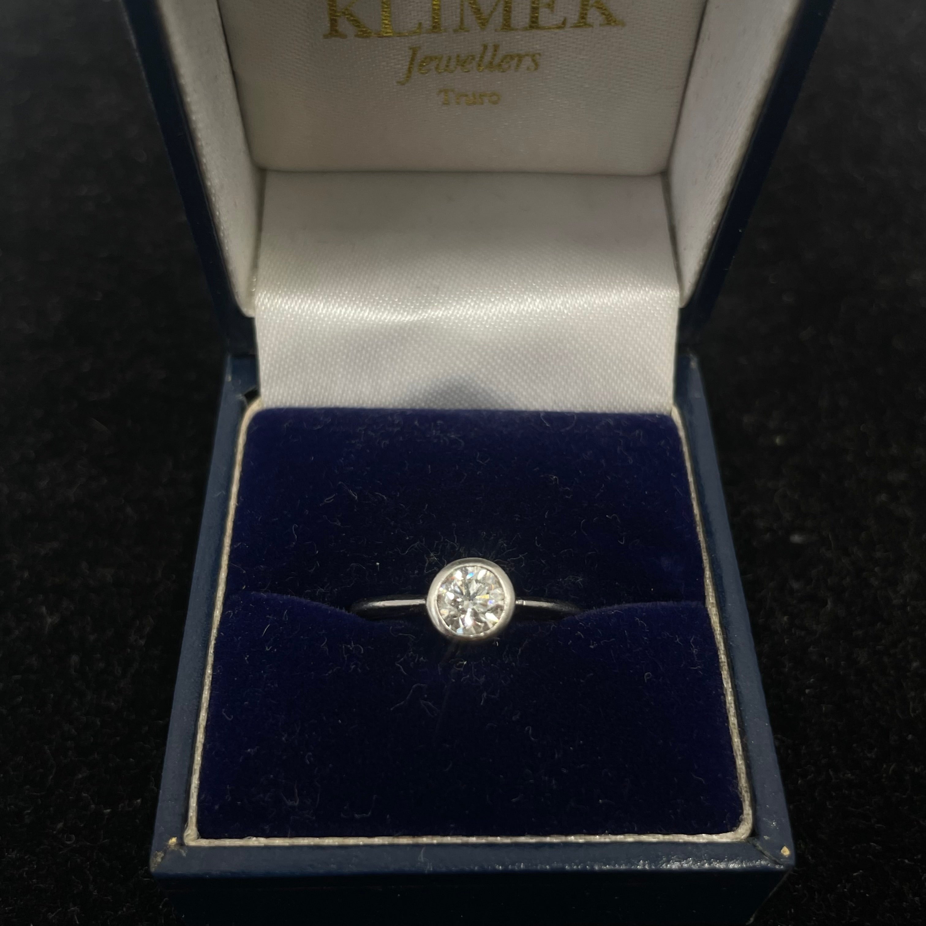 .70CT IGI Diamond Platinum Ring Size L 1/2