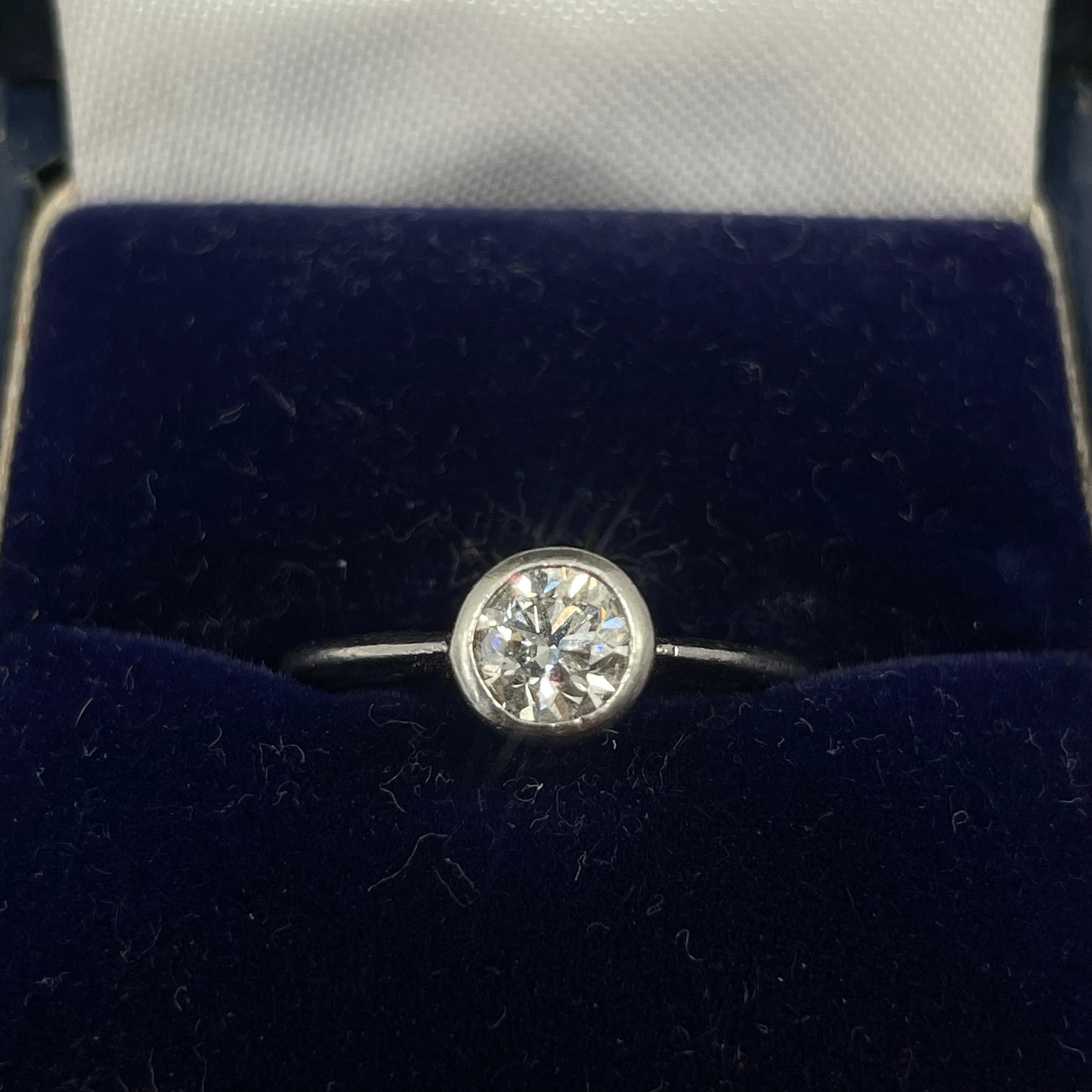 .70CT IGI Diamond Platinum Ring Size L 1/2