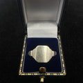 925 Sterling Silver Shield Signet Ring Size W 1/2