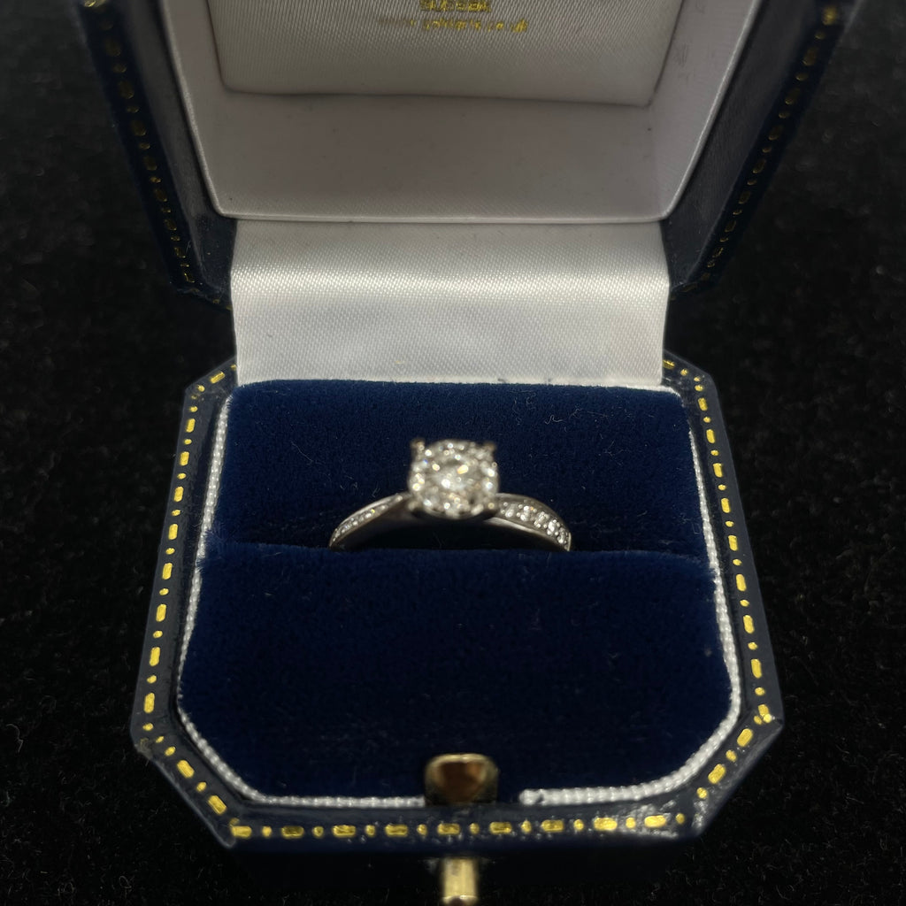 Platinum Diamond Solitaire Ring – Size N½