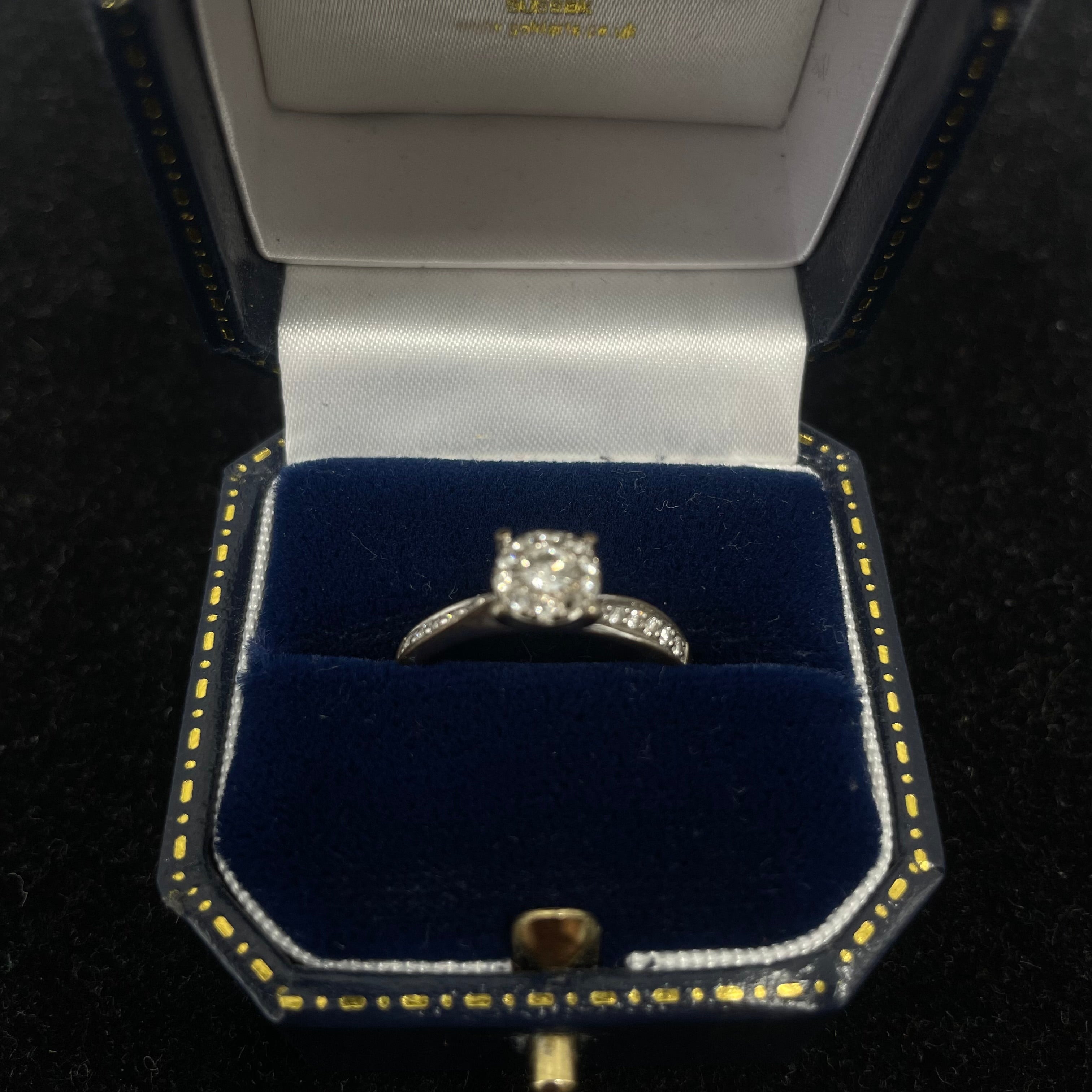 Platinum Diamond Solitaire Ring – Size N½
