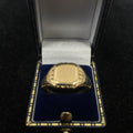 9CT Signet Ring Square Top Size X 1/2