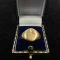9CT Yellow Gold Signet Ring Oval Face Size T