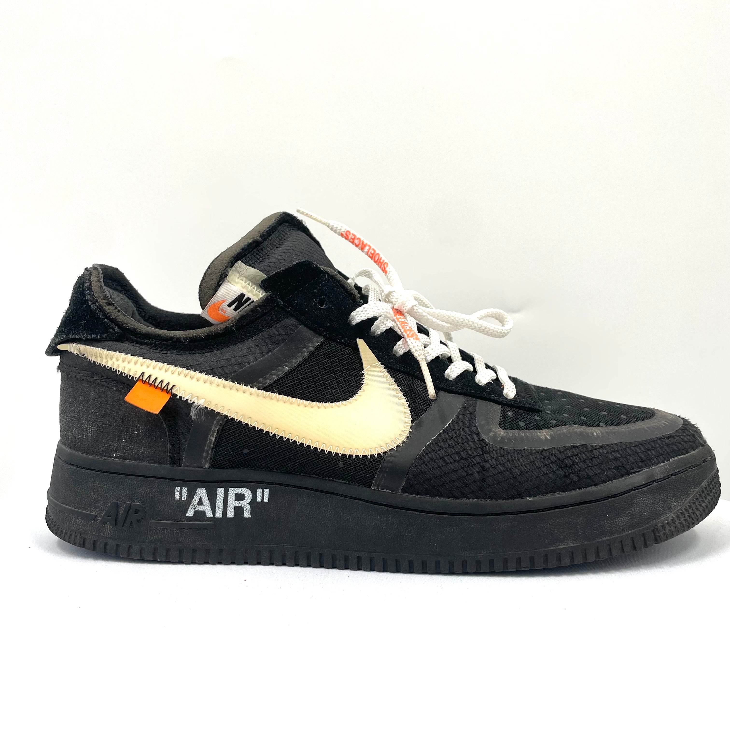 Nike x Off White Air Force 1 Black The Ten Collection UK10 Used