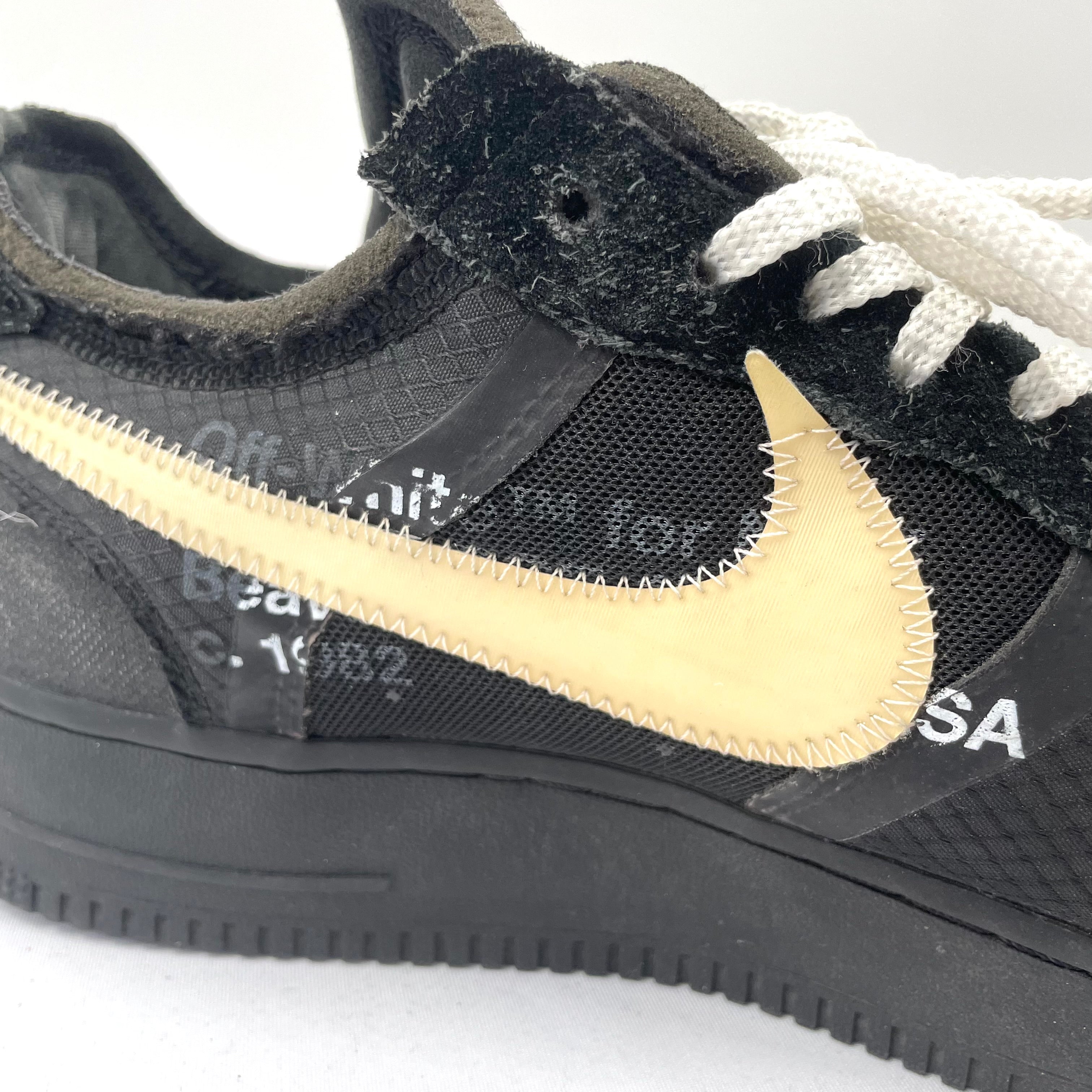 Nike x Off White Air Force 1 Black The Ten Collection UK10 Used