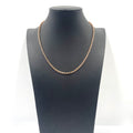 9ct Rose Gold Belcher Chain 18" 3mm