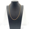 9ct Yellow Gold Belcher Chain 21" 4mm