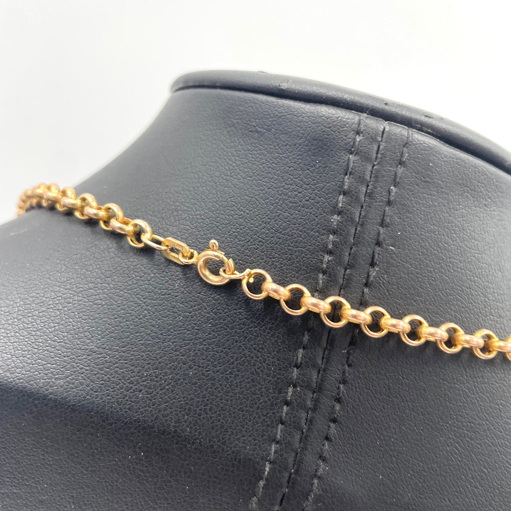 9ct Yellow Gold Belcher Chain 21" 4mm