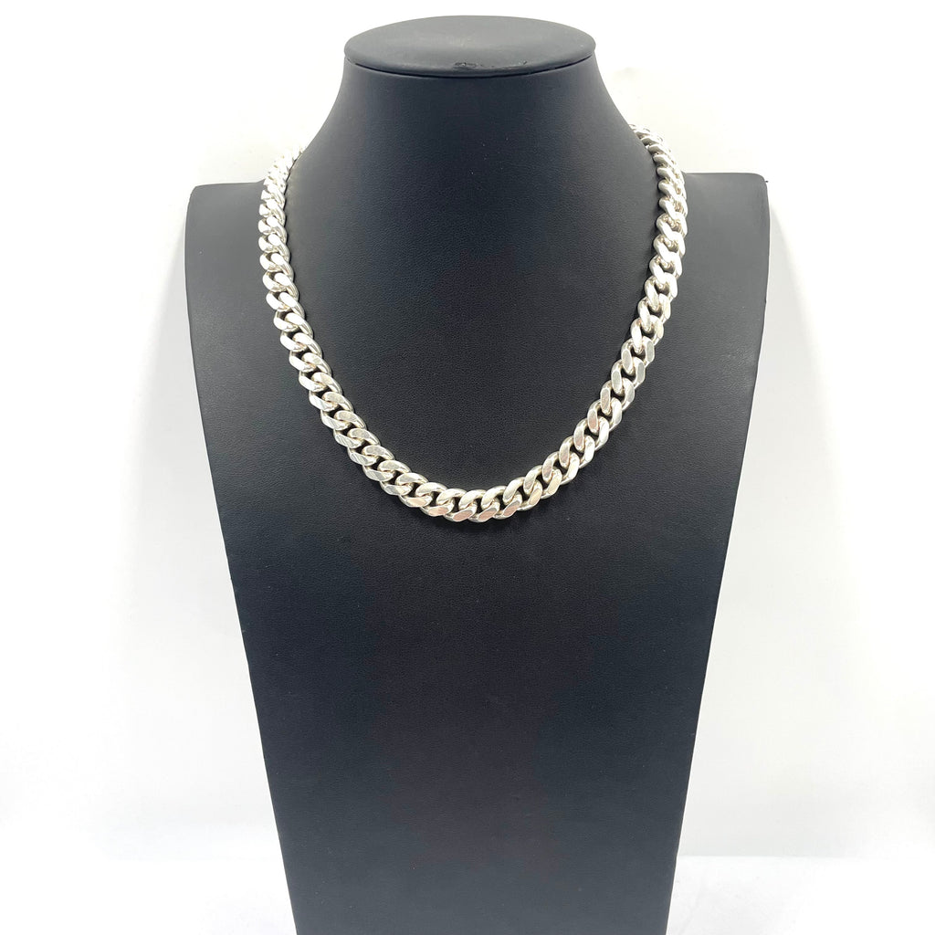 925 Silver Curb Chain 18" 9mm