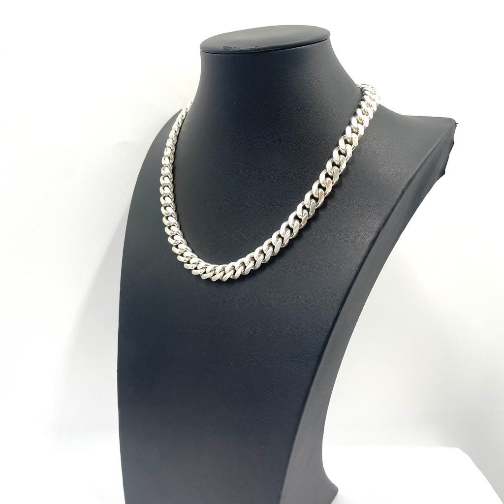 925 Silver Curb Chain 18" 9mm