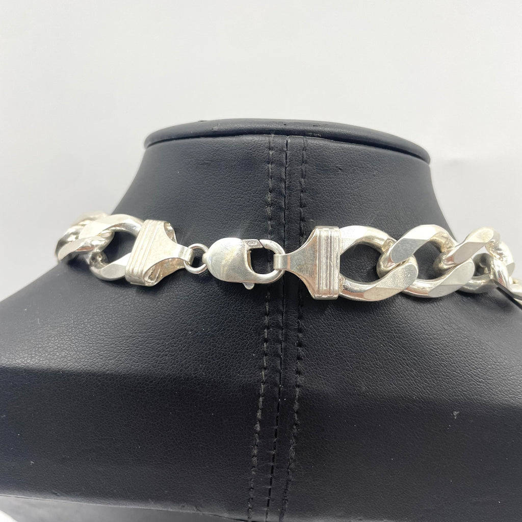 925 Silver Curb Chain 18" 15mm