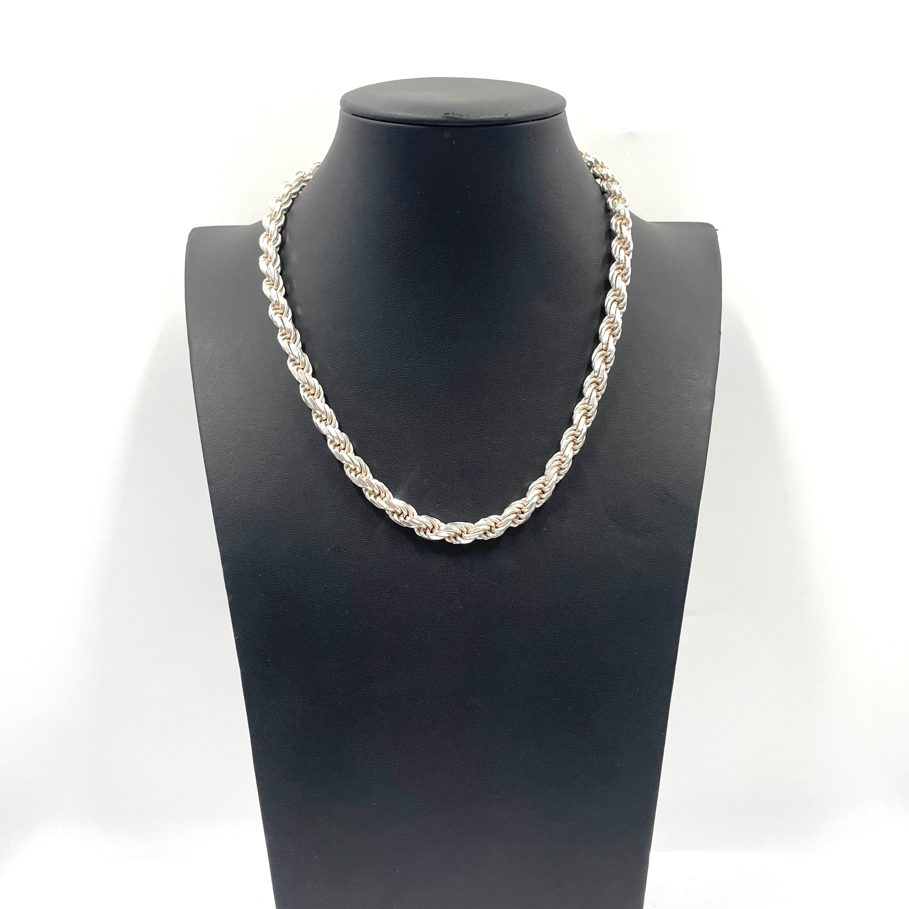 925 Silver Rope Chain 18" 7mm