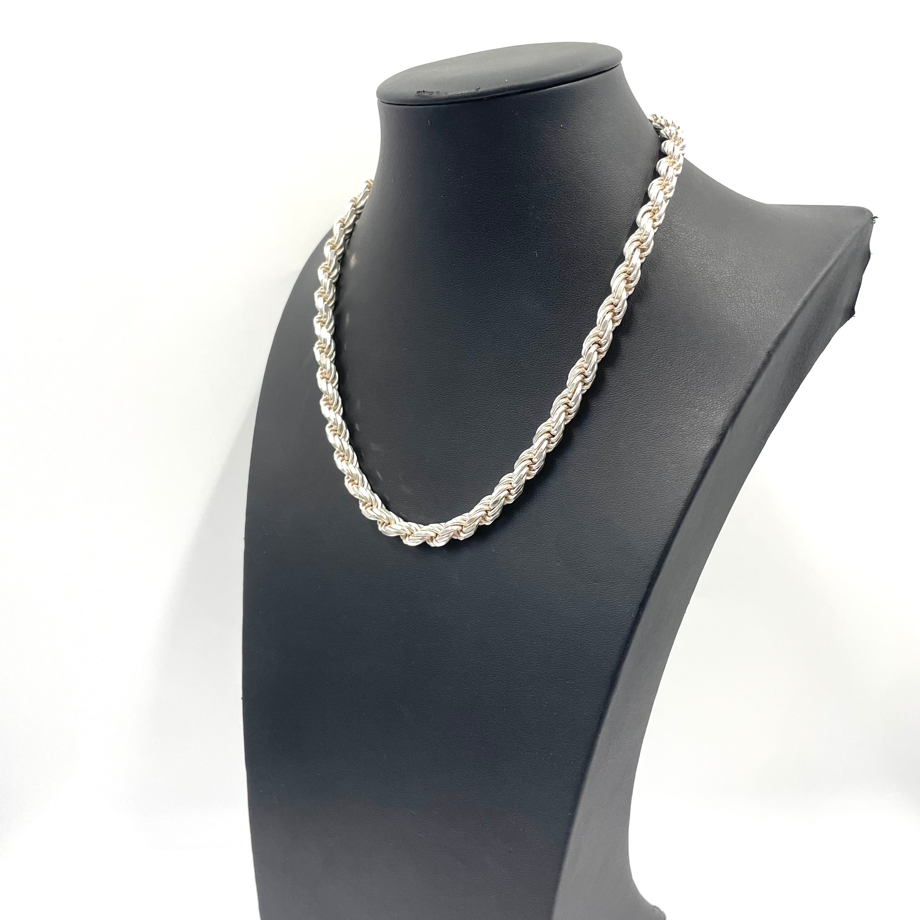 925 Silver Rope Chain 18" 7mm