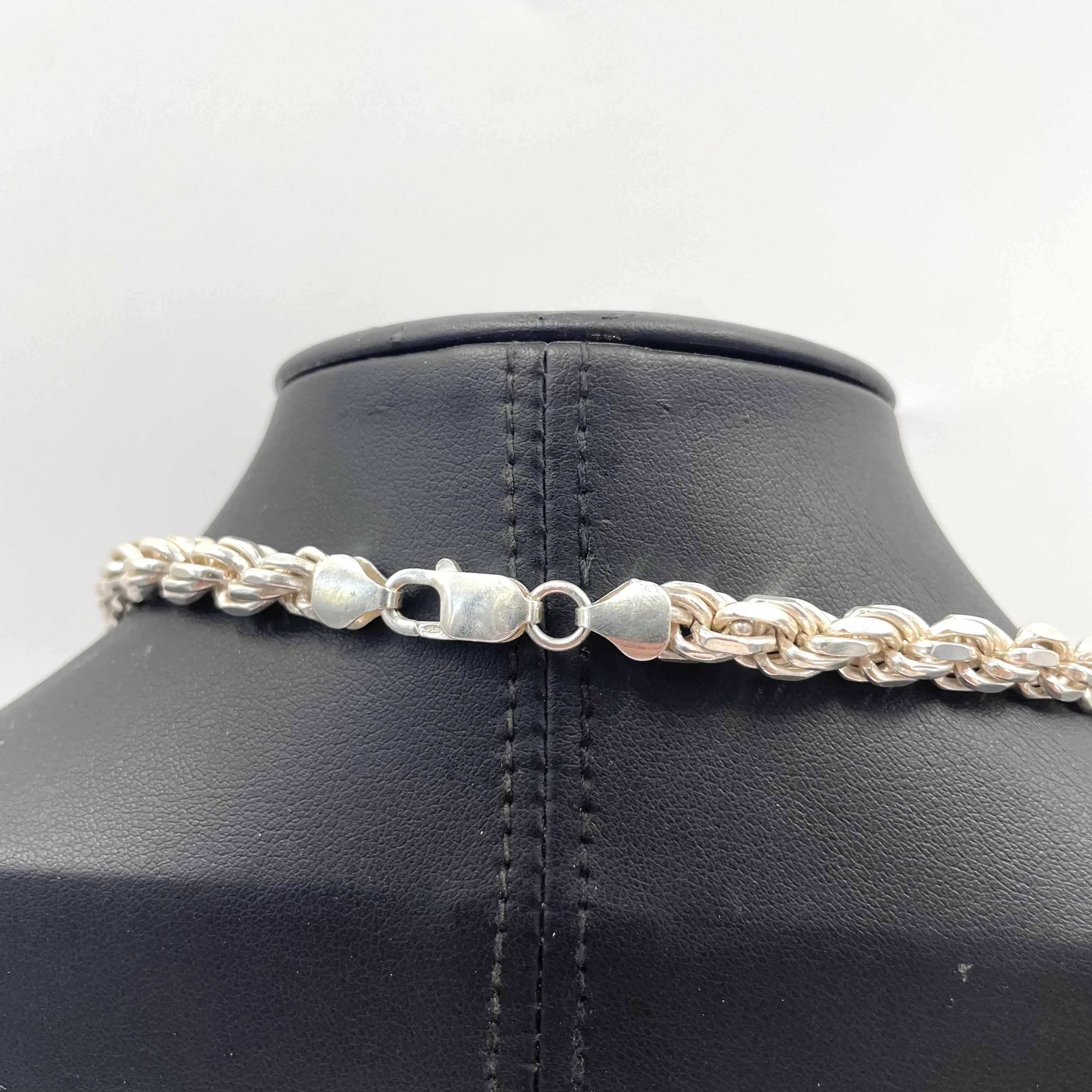 925 Silver Rope Chain 18" 7mm