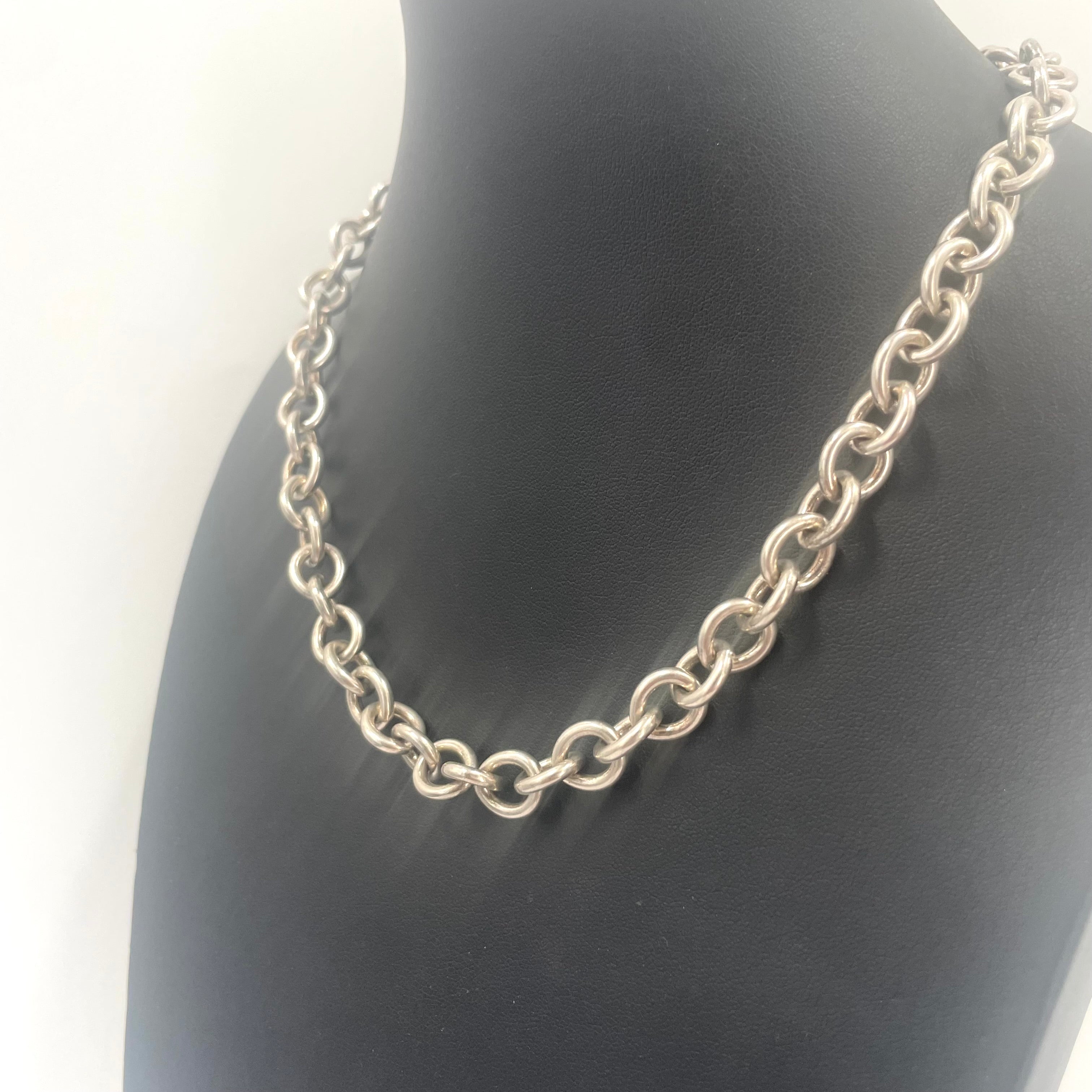 925 Sterling Silver Curb Chain 16" 9mm