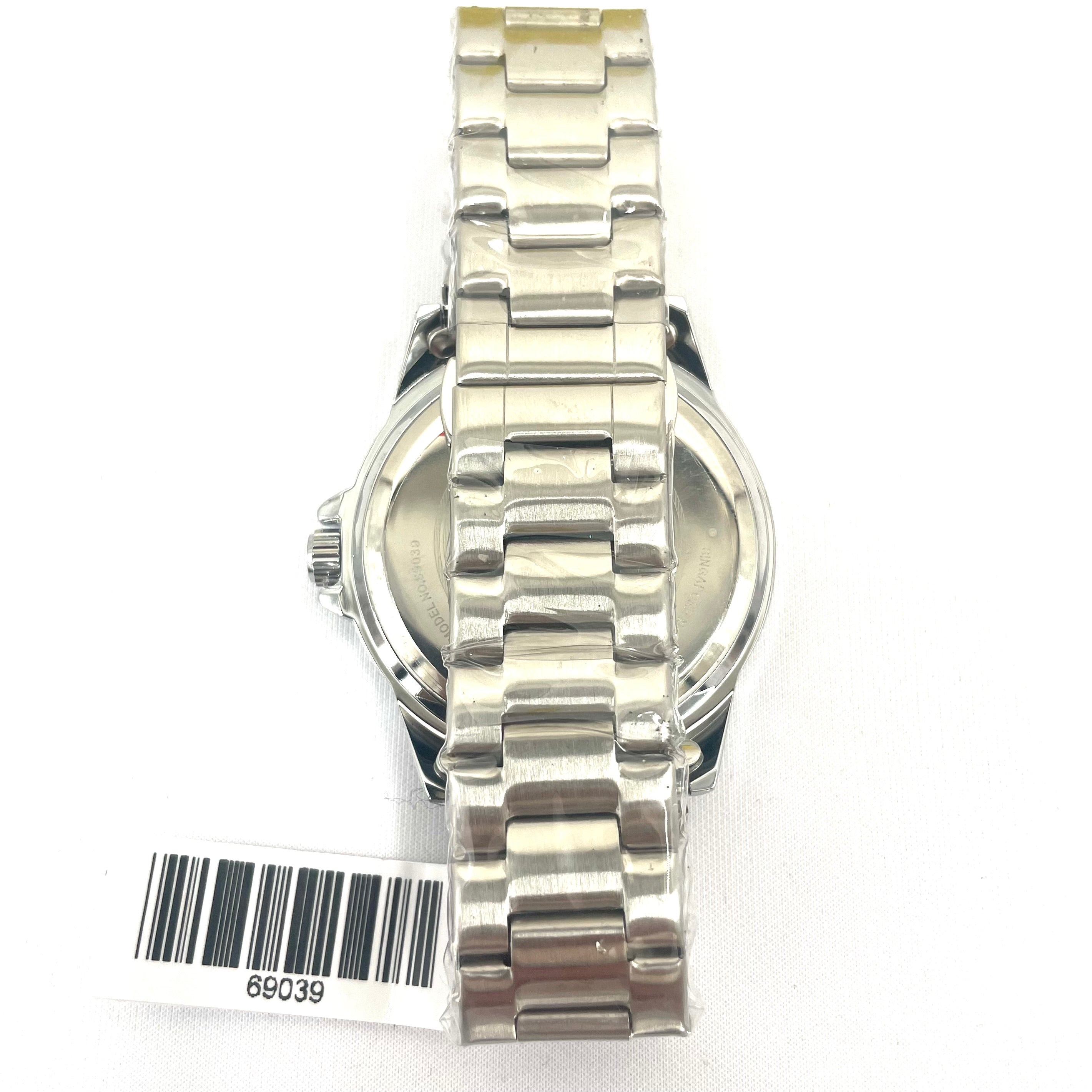 Invicta Men’s Silver-Tone Stainless Steel Watch – White Dial, 30M Water Resistant – Brand New