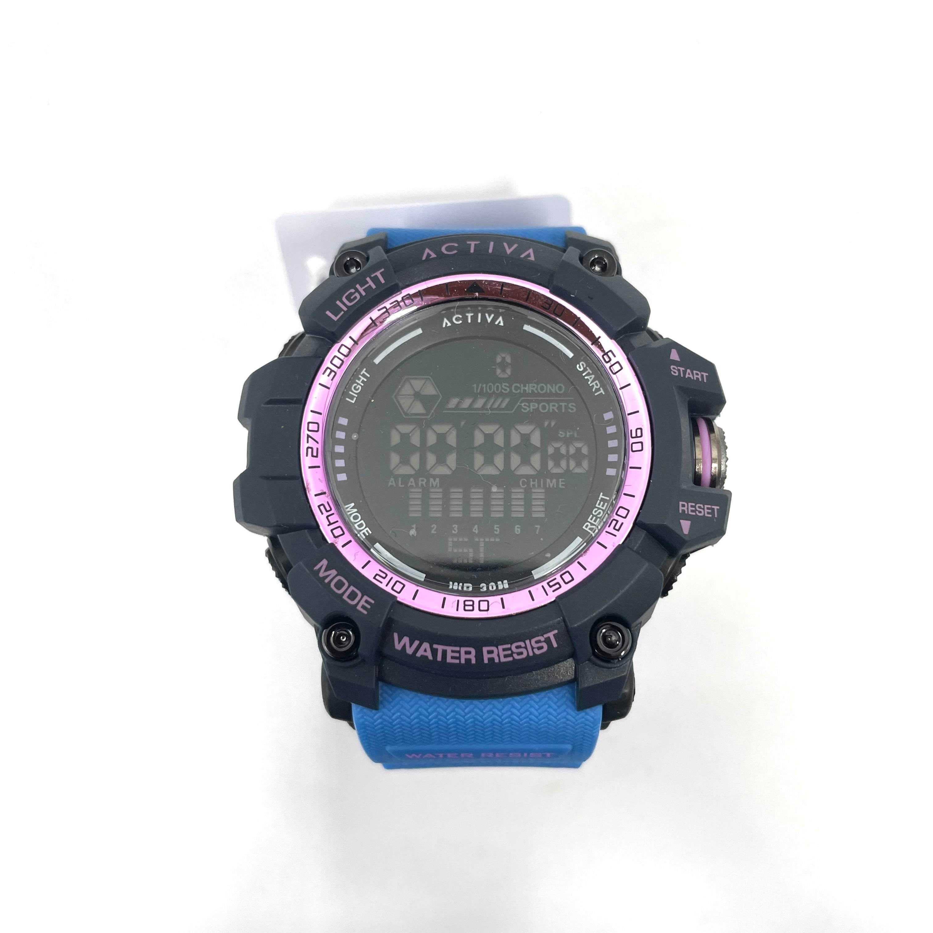 Activa Men’s Digital Sports Watch – Blue & Black