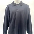 Burberry Black Long Sleeve Polo Shirt – XXL | Brand New