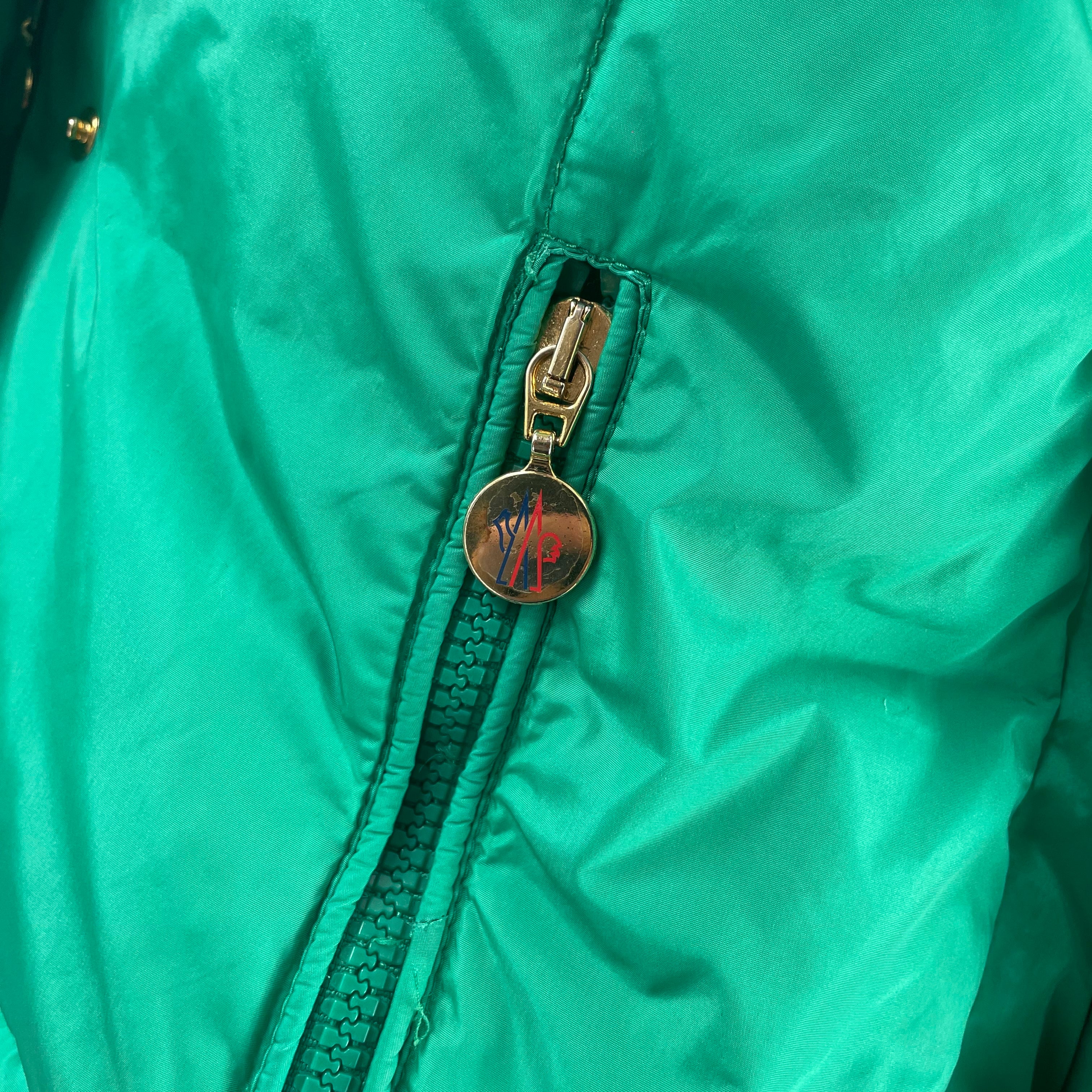 Moncler Teal Green Quilted Puffer Coat – Size 1