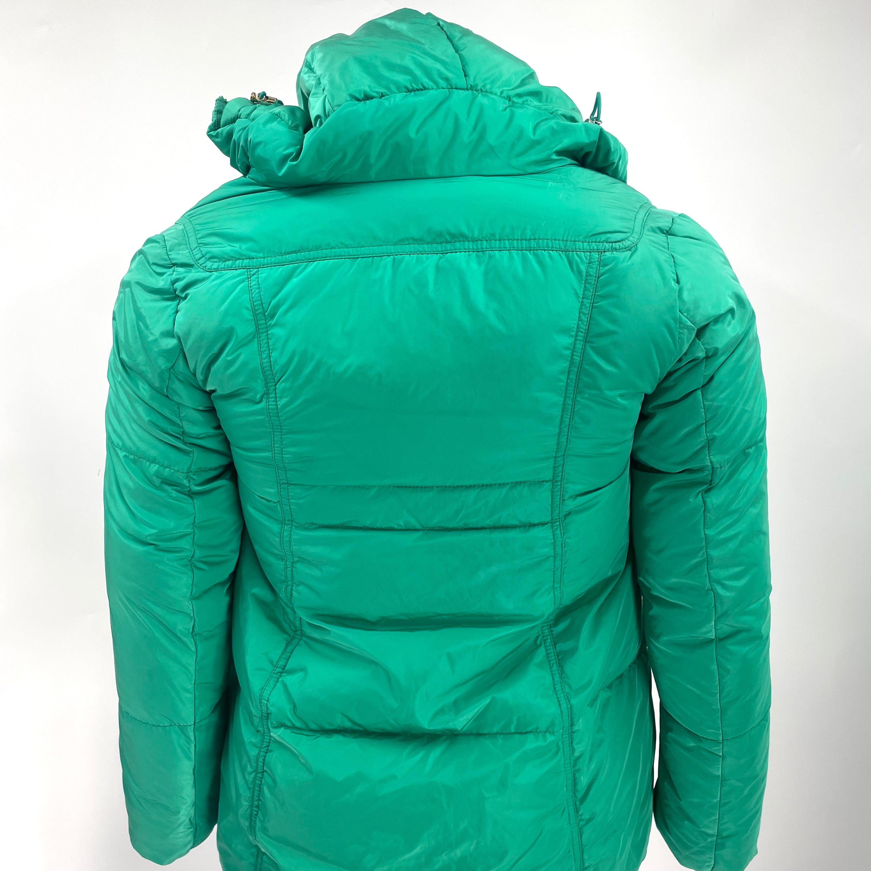 Moncler Teal Green Quilted Puffer Coat – Size 1