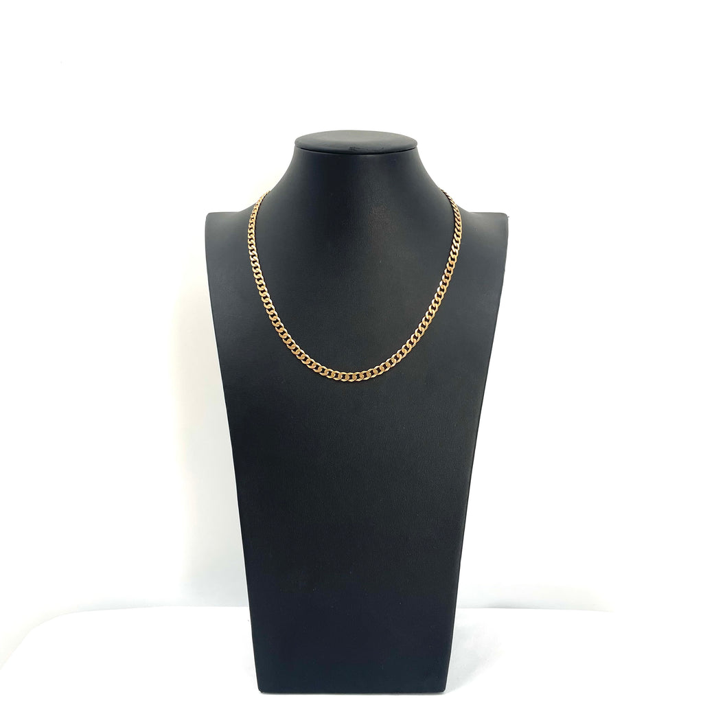 9CT Gold Curb Chain 18" 5mm