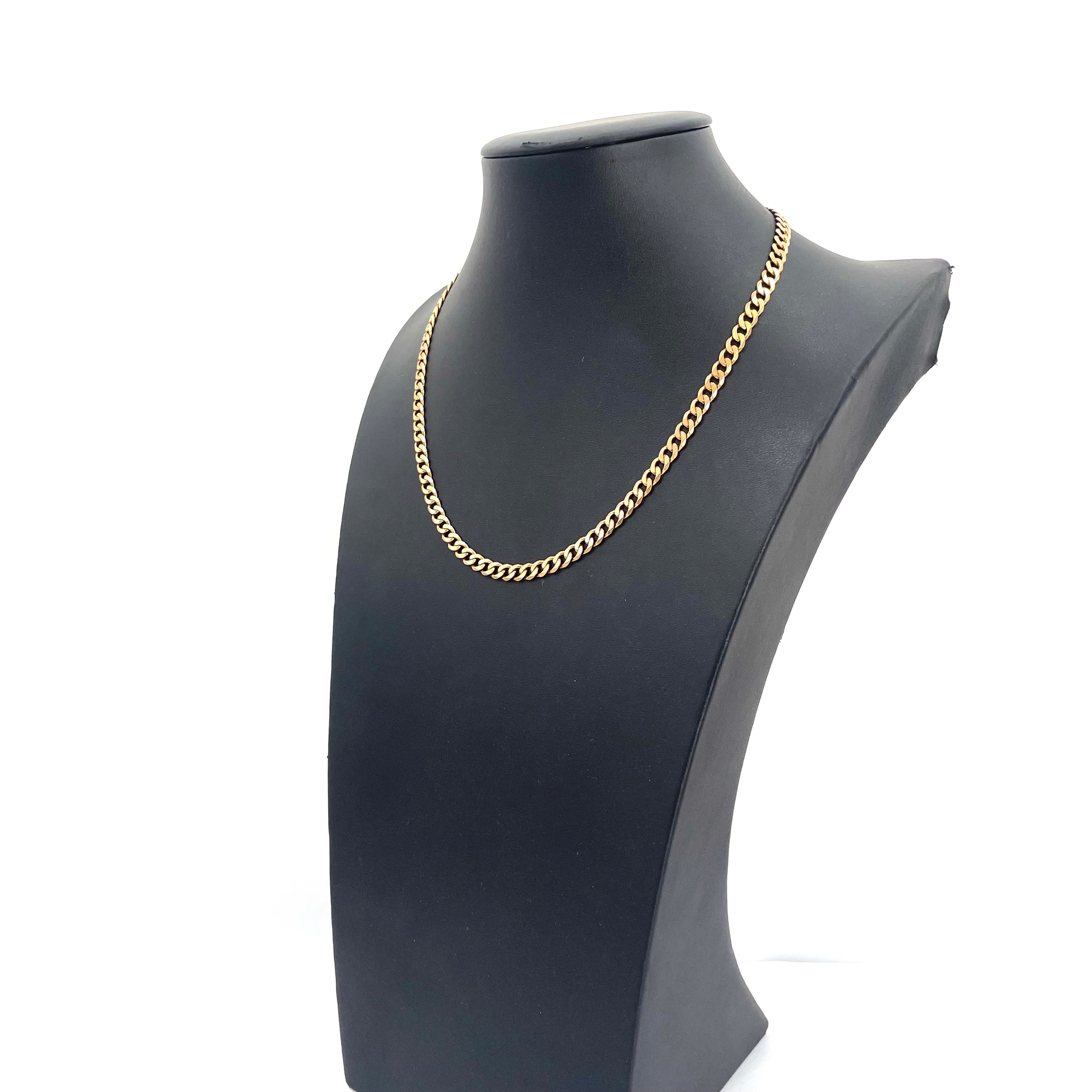 9CT Gold Curb Chain 18" 5mm