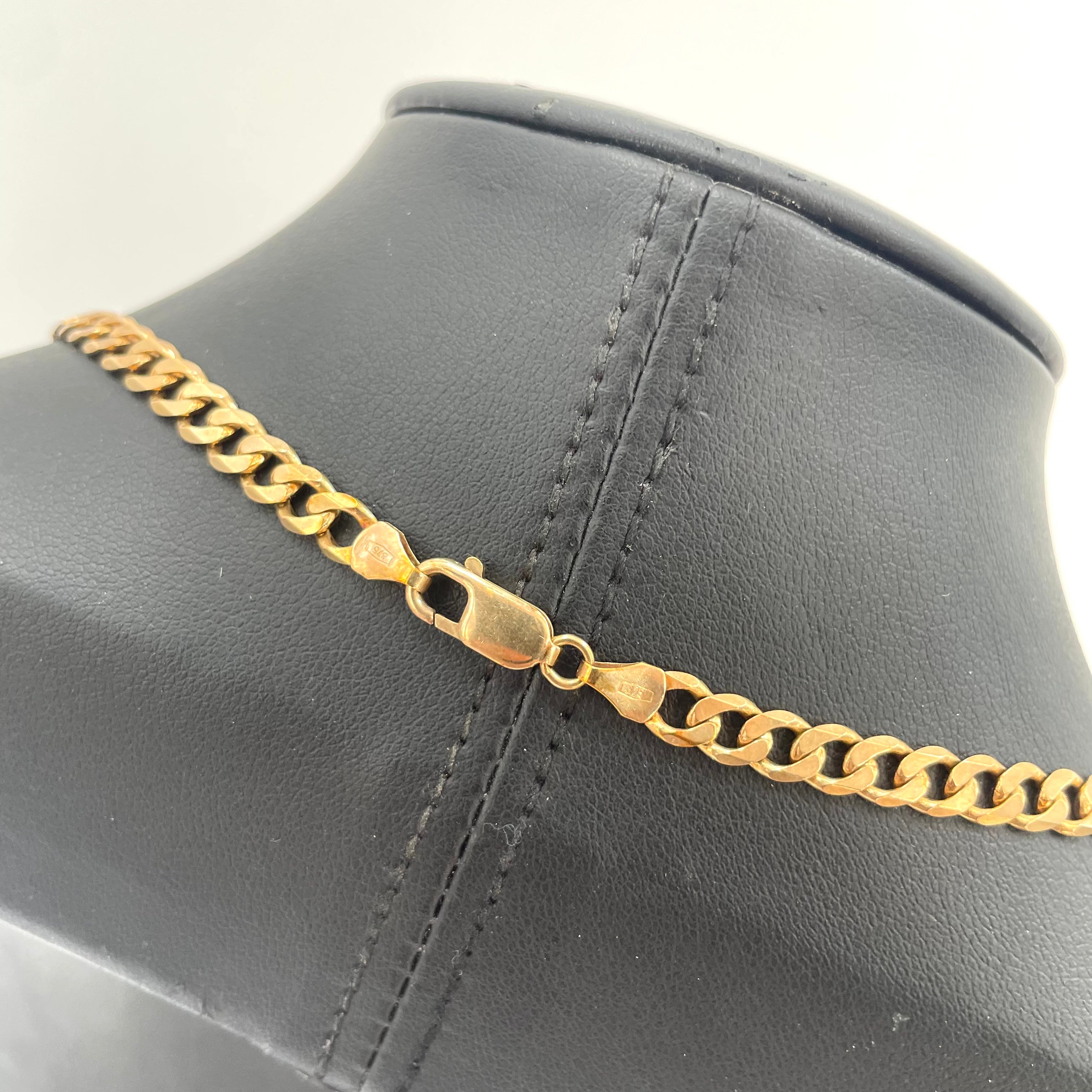 9CT Gold Curb Chain 18" 5mm