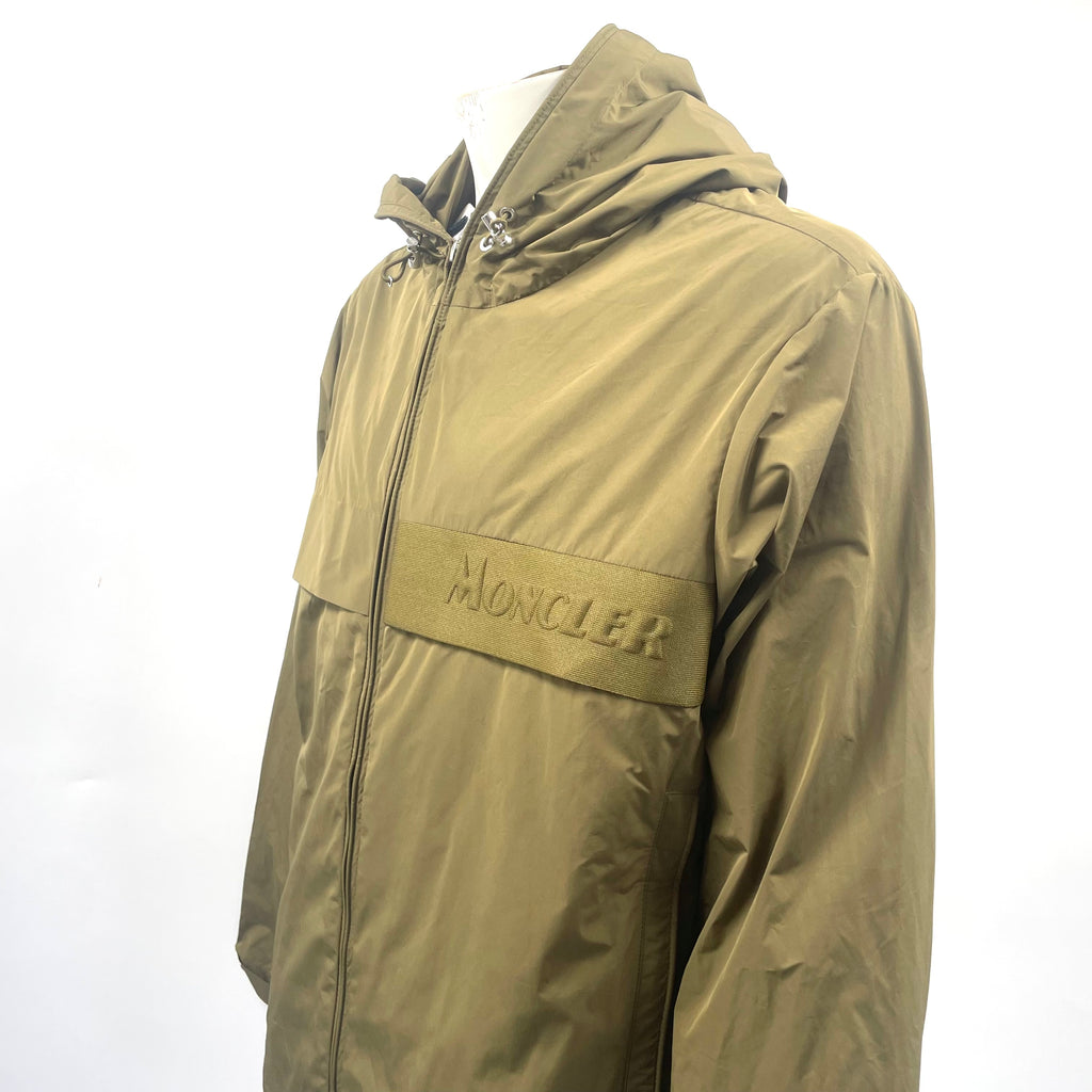 Moncler Benoit Windbreaker Jacket in Olive Green - New