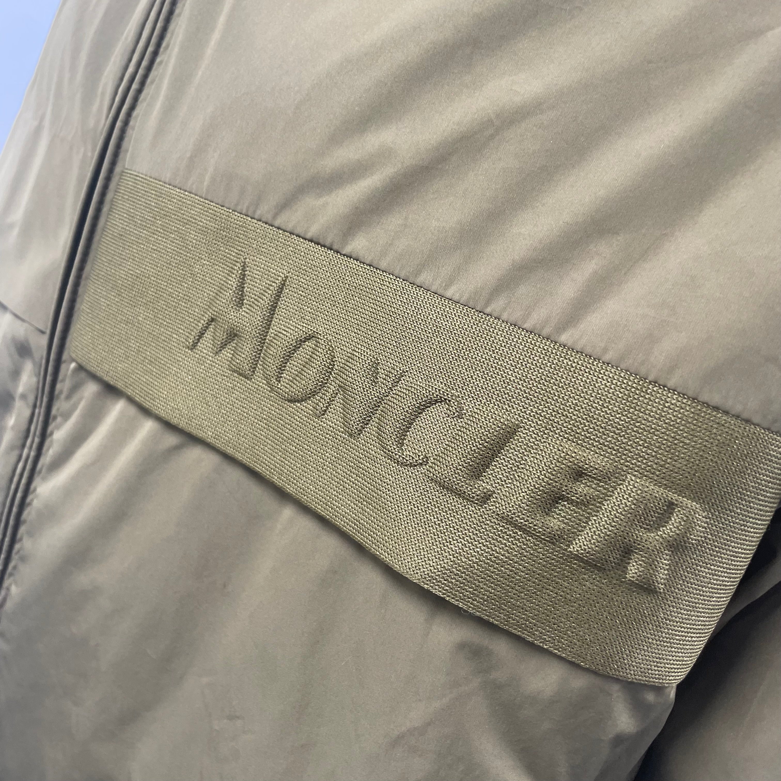 Moncler Olive Green Hooded Windbreaker Jacket – Size 4 (L) – Brand New with Tags