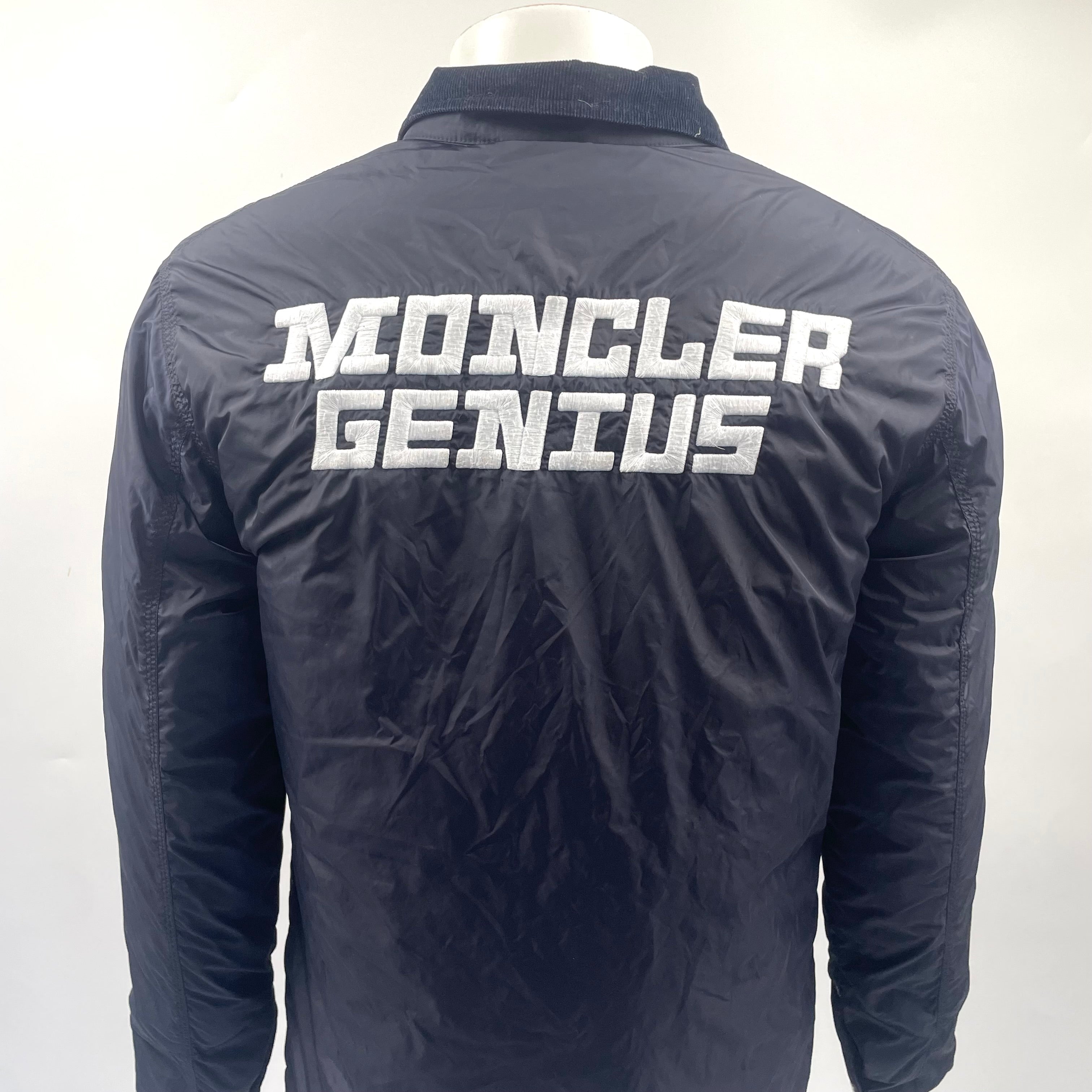 Moncler Genius Navy Corduroy-Collar Chore Jacket – Size 1 (S) – Brand New with Tags