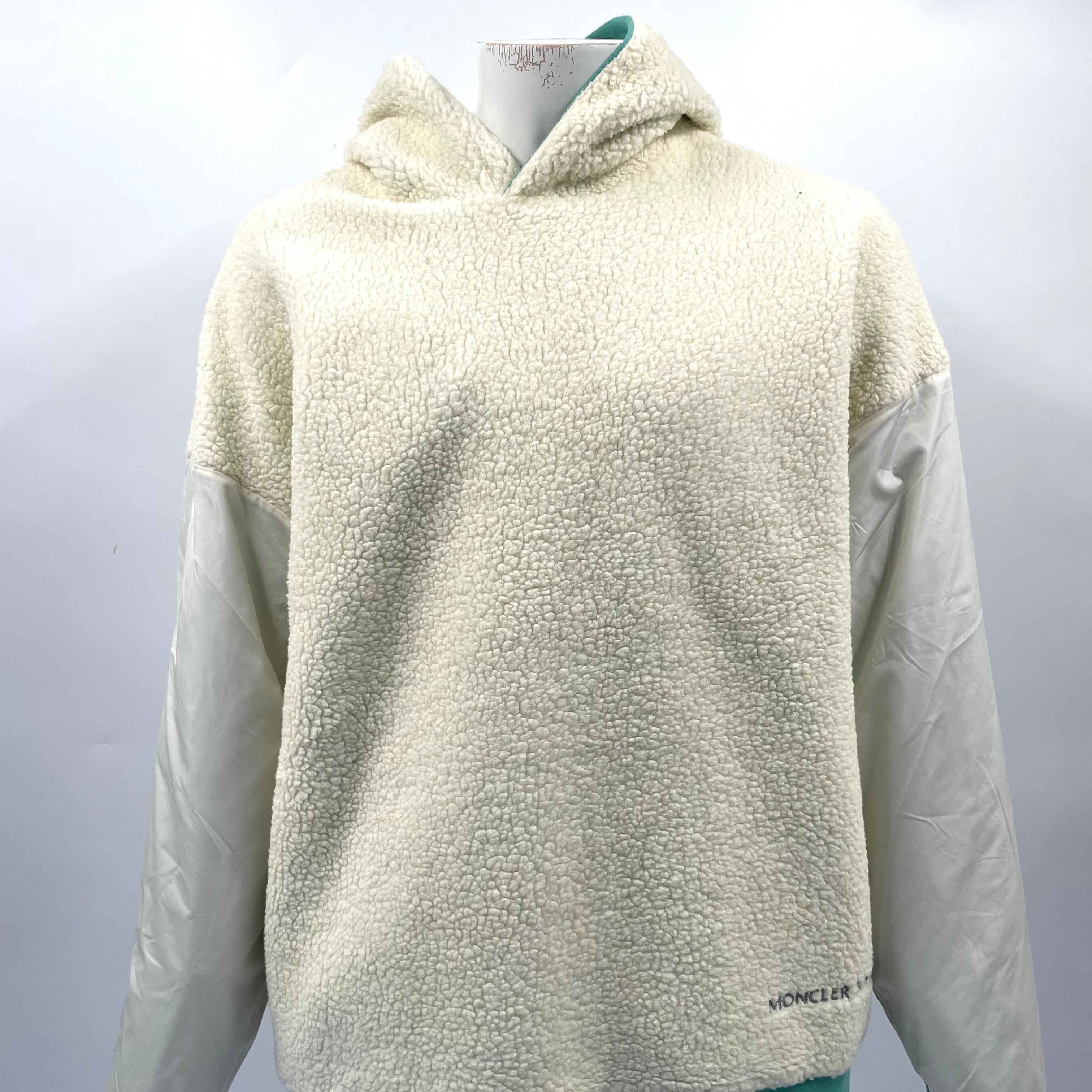 Moncler x Pharrell Genius Mint Green Logo Hoodie – Size TG L (Large) – Brand New with Tags
