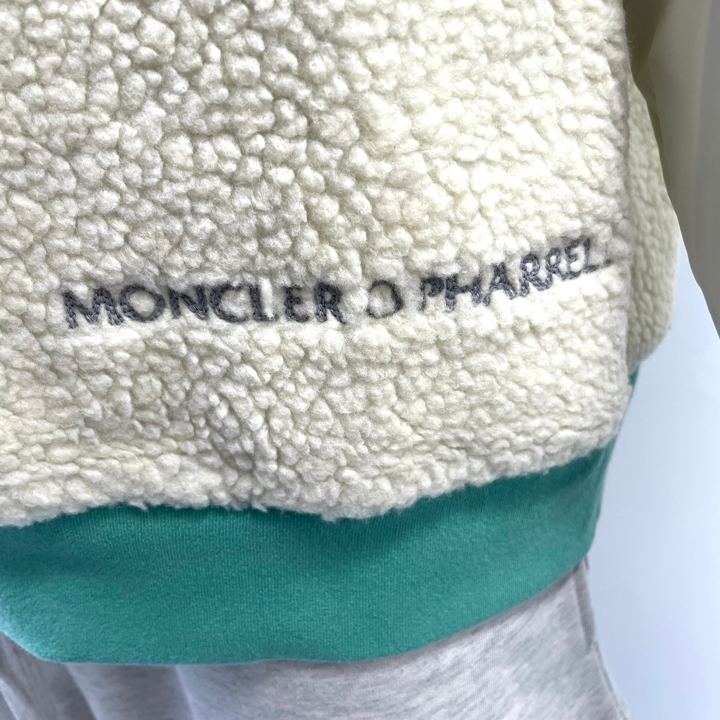 Moncler x Pharrell Genius Mint Green Logo Hoodie – Size TG L (Large) – Brand New with Tags