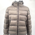 Moncler Grey Puffer Jacket with Hood – Size 5
