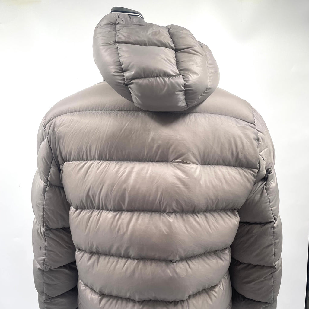 Moncler Grey Puffer Jacket with Hood – Size 5